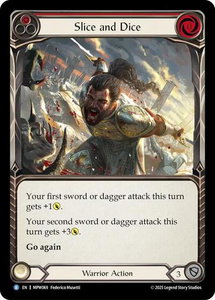Slice and Dice (Red) - Mastery Pack Warrior (MPW) #MPW069 - Rare Flesh and Blood Trading Card