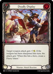 Deadly Display (Red) - Mastery Pack Warrior (MPW) #MPW080 - Common Flesh and Blood Trading Card
