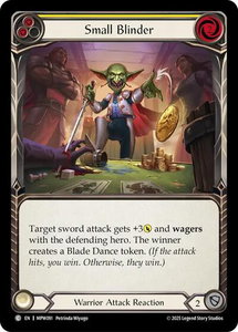 Small Blinder (Yellow) - Mastery Pack Warrior (MPW) #MPW091 - Common Flesh and Blood Trading Card