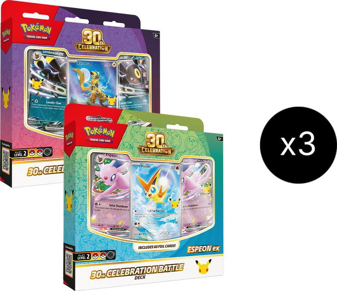 30th Celebration Battle Deck Case - ME: 30th Celebration Pokémon trading card
