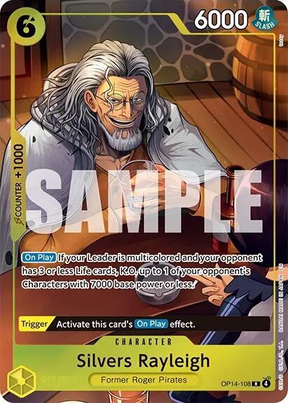Silvers Rayleigh (One Piece Card Game Illustration Box Vol. 7) trading card from One Piece Promotion Cards Silvers Rayleigh (One Piece Card Game Illustration Box Vol. 7) - One Piece Promotion Cards One Piece trading card