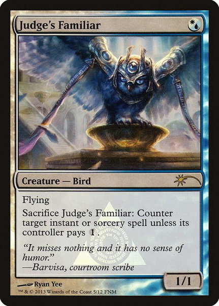 Judge's Familiar trading card from FNM Promos Judge's Familiar - FNM Promos Magic: The Gathering trading card