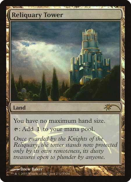 Reliquary Tower - FNM Promos Magic: The Gathering trading card