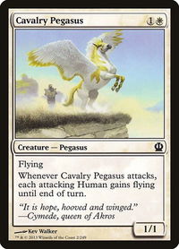 Cavalry Pegasus - Theros (THS) #2 - Common Magic: The Gathering Trading Card