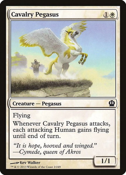 Cavalry Pegasus - Theros Magic: The Gathering trading card