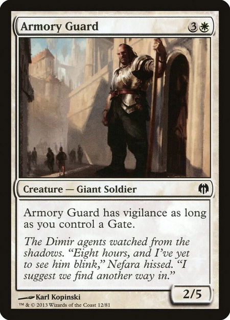 Armory Guard - Duel Decks: Heroes vs. Monsters Magic: The Gathering trading card