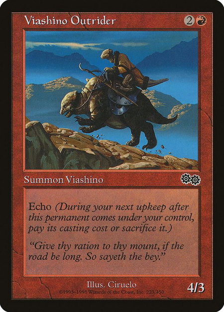 Viashino Outrider - Urza's Saga Magic: The Gathering trading card