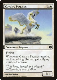 Cavalry Pegasus - Duel Decks: Heroes vs. Monsters (DDL) #4 - Common Magic: The Gathering Trading Card