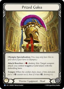 Prized Galea - Armory Deck: Olympia (AOL) #AOL003 - Rare Flesh and Blood Trading Card