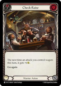 Check-Raise (Red) - Armory Deck: Olympia (AOL) #AOL012 - Common Flesh and Blood Trading Card