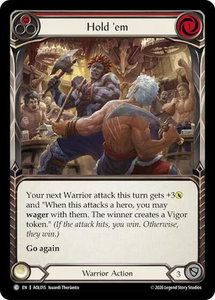 Hold 'em (Red) - Armory Deck: Olympia (AOL) #AOL015 - Common Flesh and Blood Trading Card