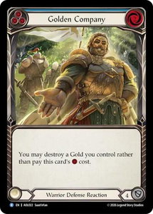 Golden Company (Blue) - Armory Deck: Olympia (AOL) #AOL022 - Rare Flesh and Blood Trading Card