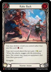 Rake Back (Blue) - Armory Deck: Olympia (AOL) #AOL027 - Majestic Flesh and Blood Trading Card