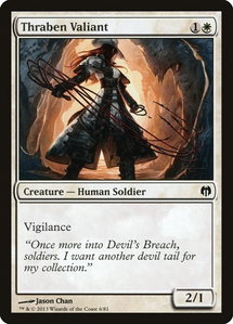 Thraben Valiant - Duel Decks: Heroes vs. Monsters (DDL) #6 - Common Magic: The Gathering Trading Card