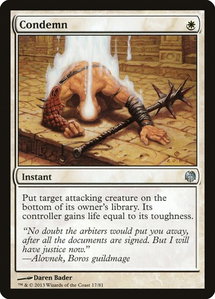 Condemn - Duel Decks: Heroes vs. Monsters (DDL) #17 - Uncommon Magic: The Gathering Trading Card