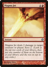 Magma Jet - Duel Decks: Heroes vs. Monsters (DDL) #22 - Uncommon Magic: The Gathering Trading Card