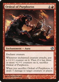 Ordeal of Purphoros - Duel Decks: Heroes vs. Monsters (DDL) #23 - Uncommon Magic: The Gathering Trading Card