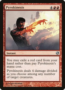 Pyrokinesis - Duel Decks: Heroes vs. Monsters (DDL) #32 - Uncommon Magic: The Gathering Trading Card