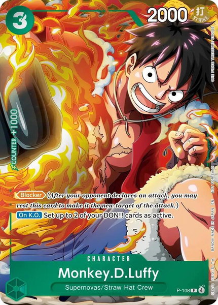 Monkey.D.Luffy (Event Pack Vol. 9) trading card from One Piece Promotion Cards Monkey.D.Luffy (Event Pack Vol. 9) - One Piece Promotion Cards One Piece trading card