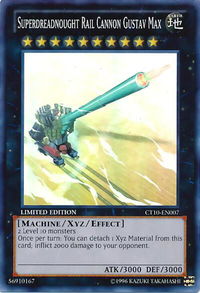 Superdreadnought Rail Cannon Gustav Max - 2013 Collectors Tins (CT10) #CT10-EN007 - Super Rare YuGiOh Trading Card