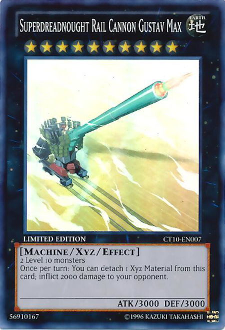 Superdreadnought Rail Cannon Gustav Max - 2013 Collectors Tins YuGiOh trading card
