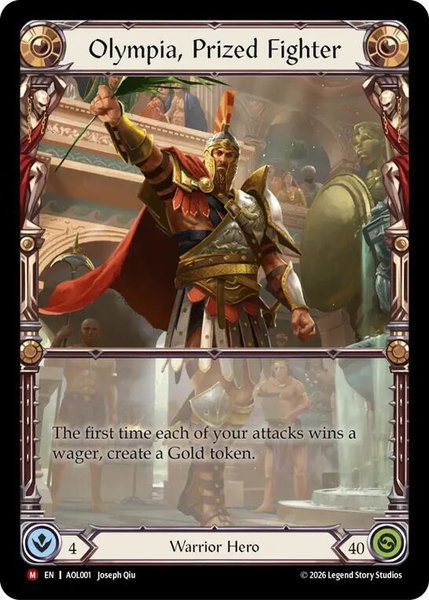 Olympia, Prized Fighter - Armory Deck: Olympia Flesh and Blood trading card