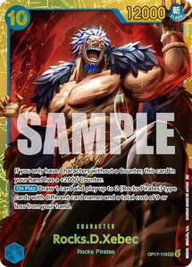 Rocks.D.Xebec (118) - The World's Strongest Warriors (OP17) #OP17-118 - Secret Rare One Piece Trading Card