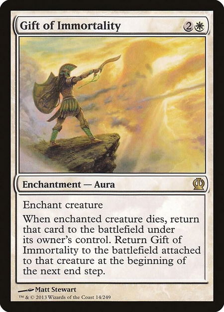 Gift of Immortality - Theros Magic: The Gathering trading card