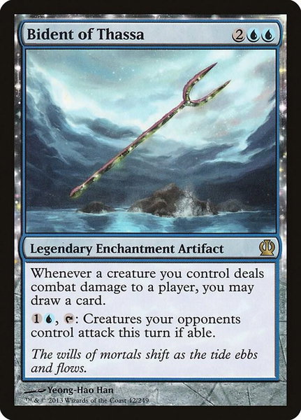 Bident of Thassa - Theros Magic: The Gathering trading card