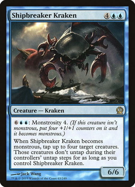 Shipbreaker Kraken - Theros Magic: The Gathering trading card