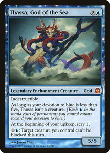 Thassa, God of the Sea - Theros (THS) #66 - Mythic Rare Magic: The Gathering Trading Card