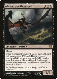 Abhorrent Overlord - Theros (THS) #75 - Rare Magic: The Gathering Trading Card
