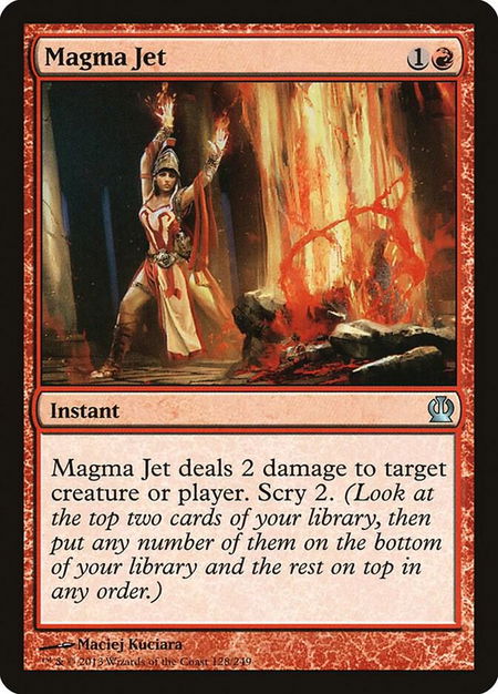 Magma Jet - Theros Magic: The Gathering trading card