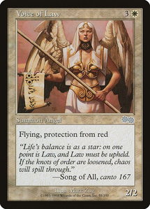 Voice of Law - Urza's Saga (USG) #55 - Uncommon Magic: The Gathering Trading Card