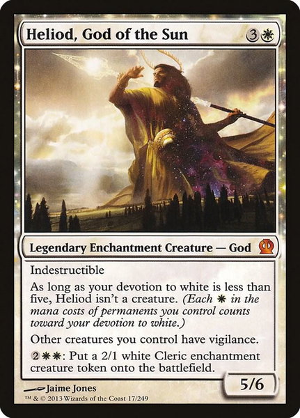 Heliod, God of the Sun - Theros Magic: The Gathering trading card