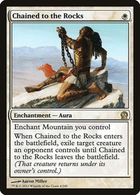 Chained to the Rocks - Theros (THS) #4 - Rare Magic: The Gathering Trading Card