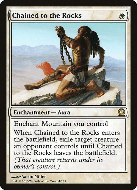 Chained to the Rocks - Theros Magic: The Gathering trading card