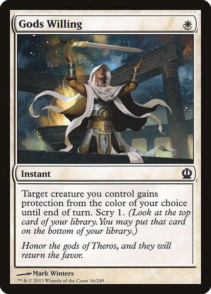 Gods Willing - Theros Magic: The Gathering trading card