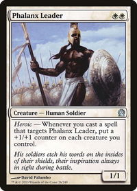 Phalanx Leader - Theros (THS) #26 - Uncommon Magic: The Gathering Trading Card