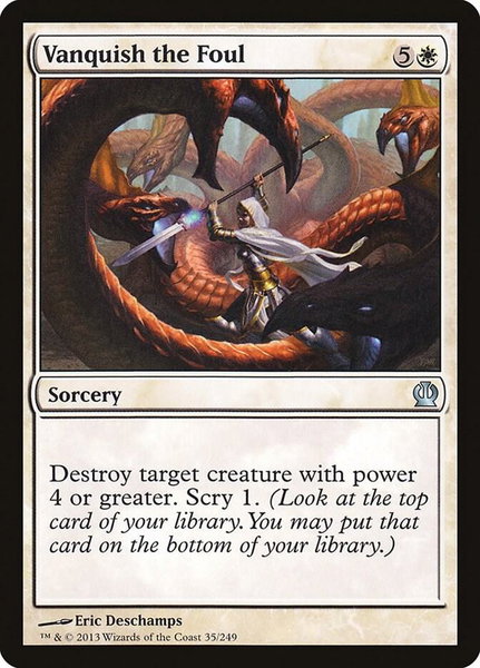 Vanquish the Foul - Theros Magic: The Gathering trading card