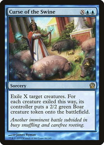Curse of the Swine - Theros (THS) #46 - Rare Magic: The Gathering Trading Card