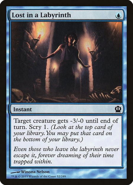 Lost in a Labyrinth - Theros Magic: The Gathering trading card