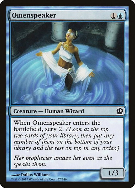 Omenspeaker - Theros Magic: The Gathering trading card