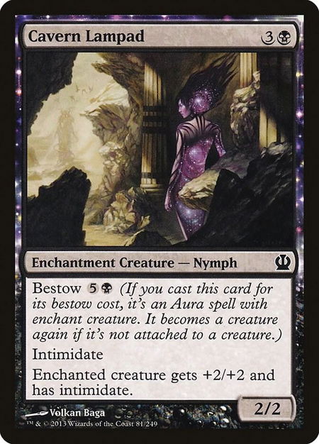 Cavern Lampad trading card from Theros Cavern Lampad - Theros Magic: The Gathering trading card
