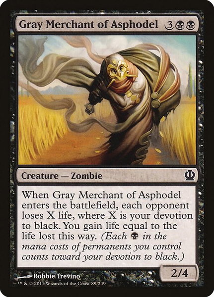Gray Merchant of Asphodel - Theros Magic: The Gathering trading card