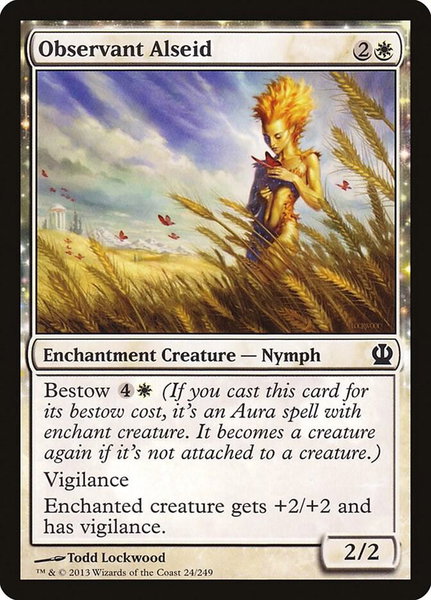 Observant Alseid - Theros Magic: The Gathering trading card