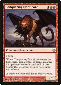 Conquering Manticore - Duel Decks: Heroes vs. Monsters (DDL) #55 - Rare Magic: The Gathering Trading Card