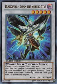 Blackwing - Gram the Shining Star - Yu-Gi-Oh! 5D's Manga Promotional Cards  #YF04-EN001 - Ultra Rare YuGiOh Trading Card