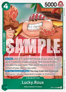 Lucky.Roux - The World's Strongest Warriors (OP17) #OP17-033 - Rare One Piece Trading Card