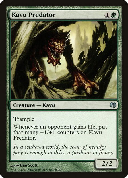 Kavu Predator - Duel Decks: Heroes vs. Monsters Magic: The Gathering trading card